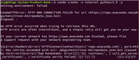 解决Anaconda创建环境时出现:CondaHTTPError: HTTP 000 CONNECTION FAILED for url <https://repo.anaconda.com/pkgs