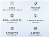 149元50mm动圈+RGB灯效! 雷神H51 三模头戴游戏耳机上市