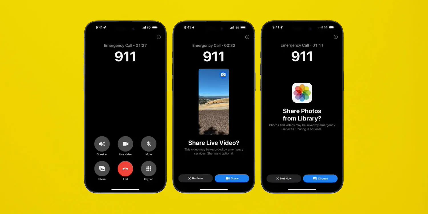 苹果 ios 18 支持紧急呼叫视频通话,将于今年秋季在美国上线