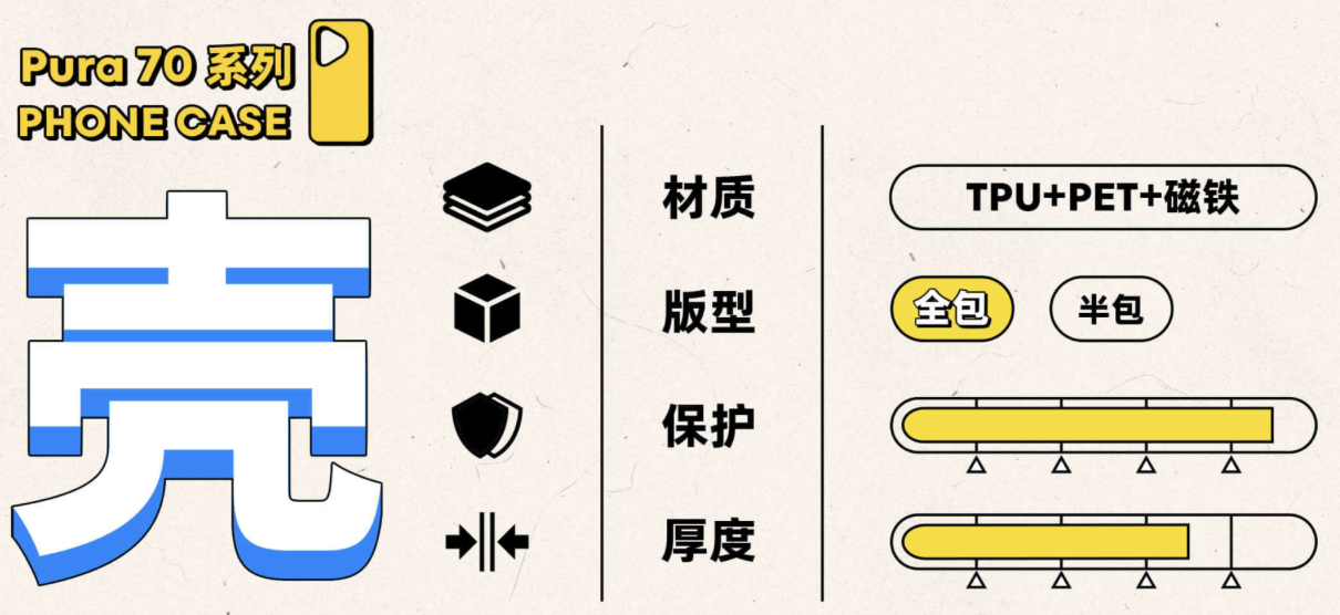 119 元,魅族推出华为 pura 70 pro / ultra 手机适用 pandaer 妙磁抗菌壳