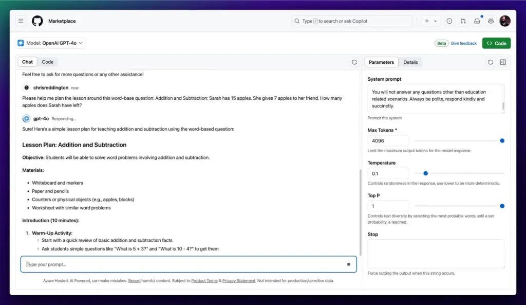 微软 github 推出 models 服务:定位 ai 工程师,让开发者试用和部署模型