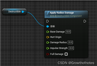 UE4_破碎插件的蓝图节点_Apply Radius Damage
