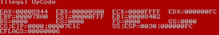 hp刀片红屏报错 illegal opcode - 代码网