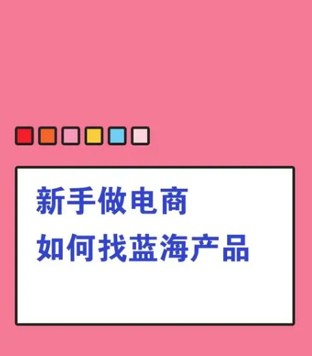 电商蓝海产品有哪些?新手怎么做?