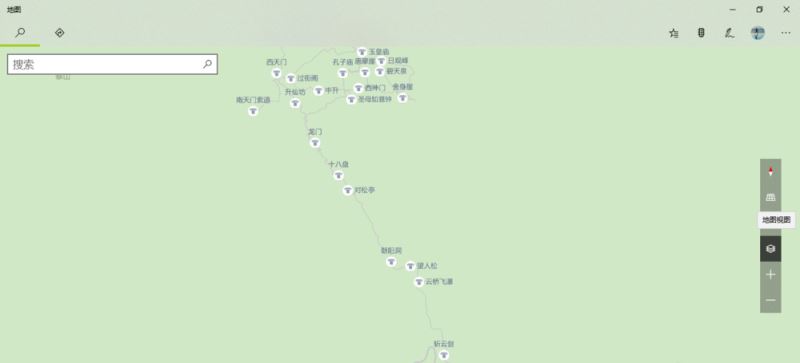win10地图中“鸟瞰图”和“道路”如何自由切换？