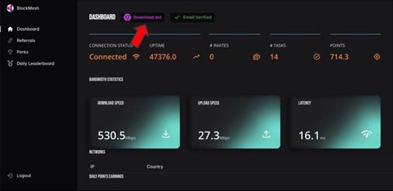 blockmesh network上线了depin功能！无成本自动挖矿教程