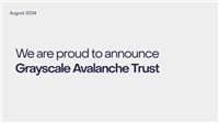 灰度推出Avalanche(AVAX)信托基金:帮助促进代币化领域采用