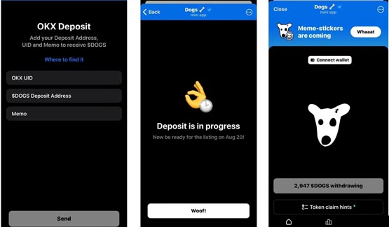 黑白狗币dogs开启空投！8/20上架okx、bybit、bitget现货交易
