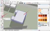 sketchup如何旋转物体? SU草图大师旋转模型体块的技巧