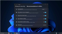 Win11设置新增推荐和提议页面代替常规选项