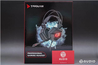 冰霜红眼电竞呼吸灯效! 钛度暗鸦之眼THS300头戴游戏耳机测评