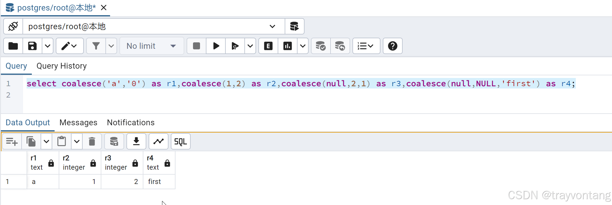 postgresql coalesce函数